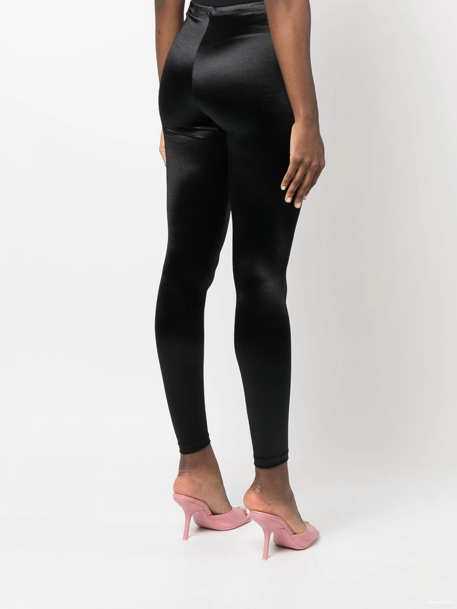 Cheap Moschino logo Love leggings print Women satin-finish 0330